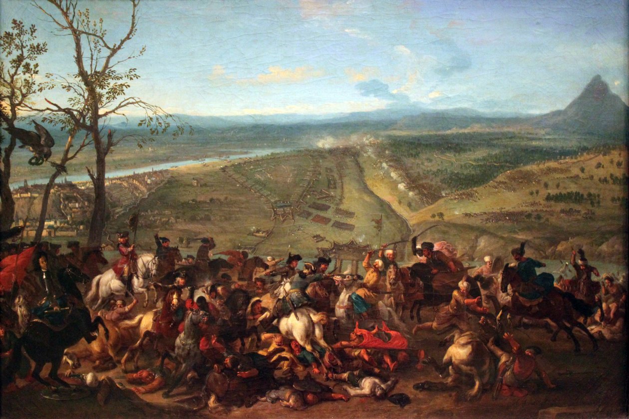 Príncipe Eugen de Sabóia captura Belgrado em 16 de agosto de 1717 de Jan van Huchtenburgh