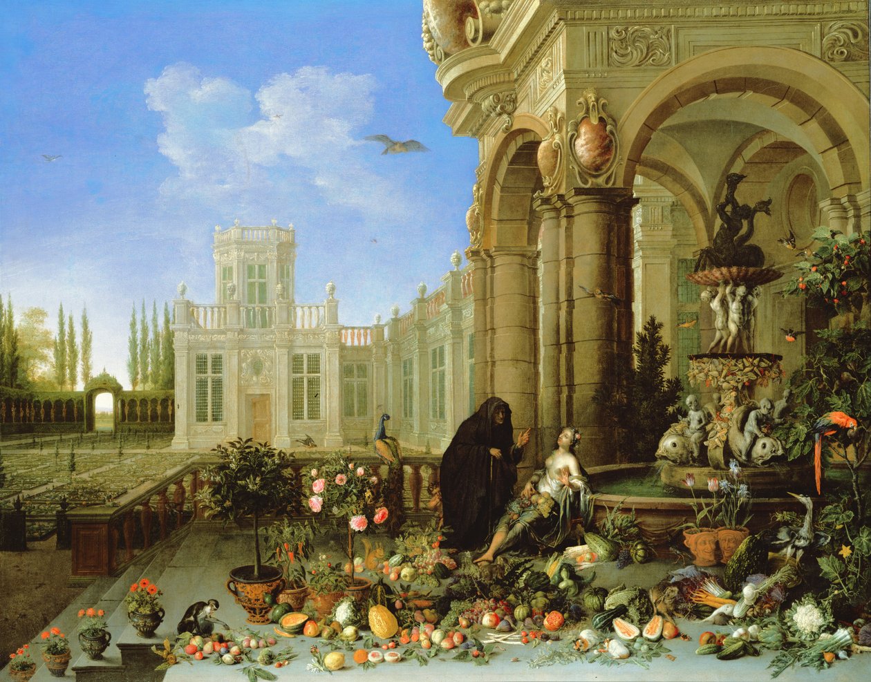 Vertumnus e Pomona de Jan van Kessel the Elder