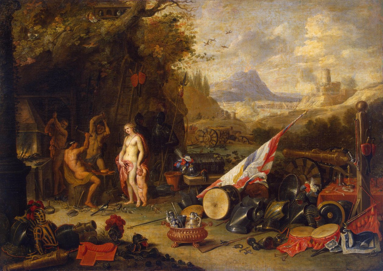 Vênus na forja de Vulcano de Jan van Kessel the Elder