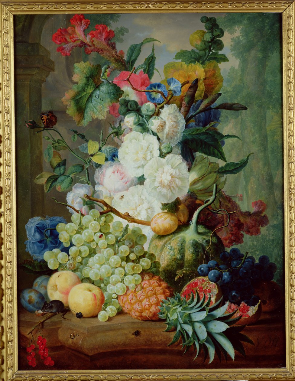 Frutas e Flores (óleo) de Jan van Os