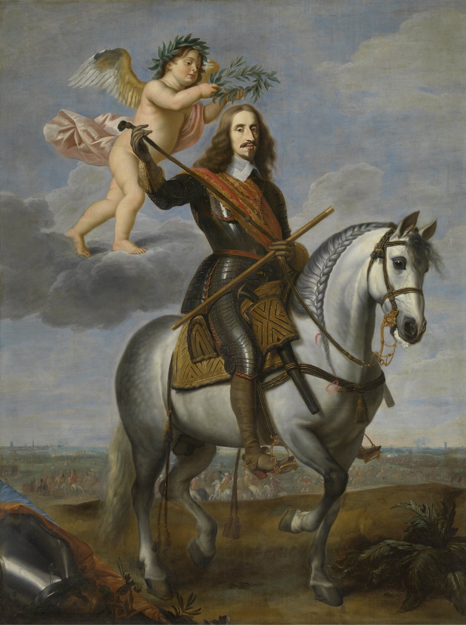 Retrato equestre do arquiduque Leopold Wilhelm (1614-1662) de Jan van den Hoecke