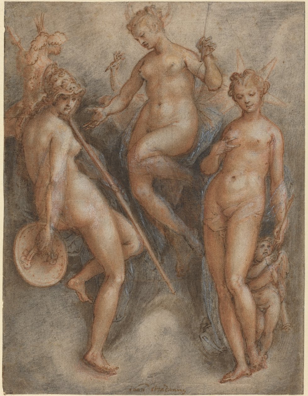 Minerva, Juno e Vênus de Jan van der Straet