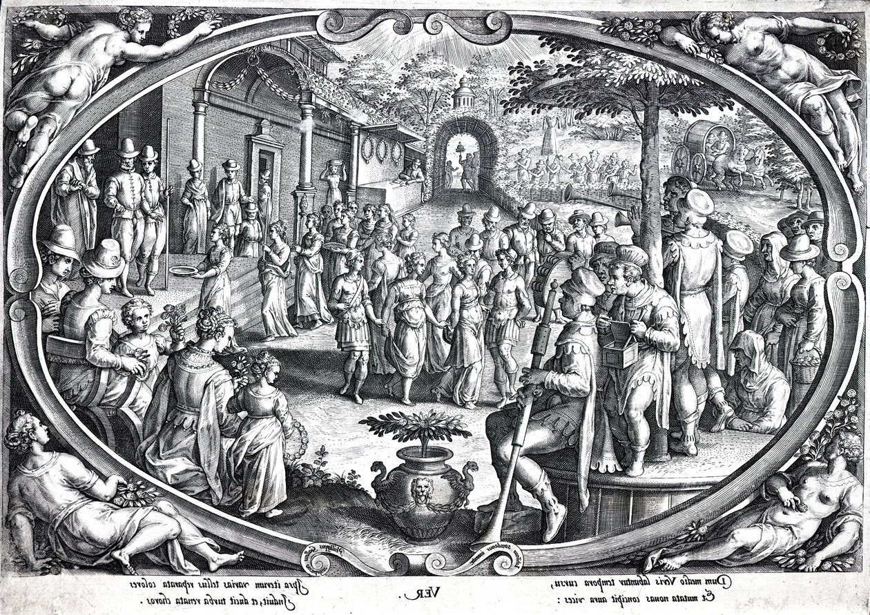 Ver, gravado por Philip Galle, c.1580 de Jan van der Straet