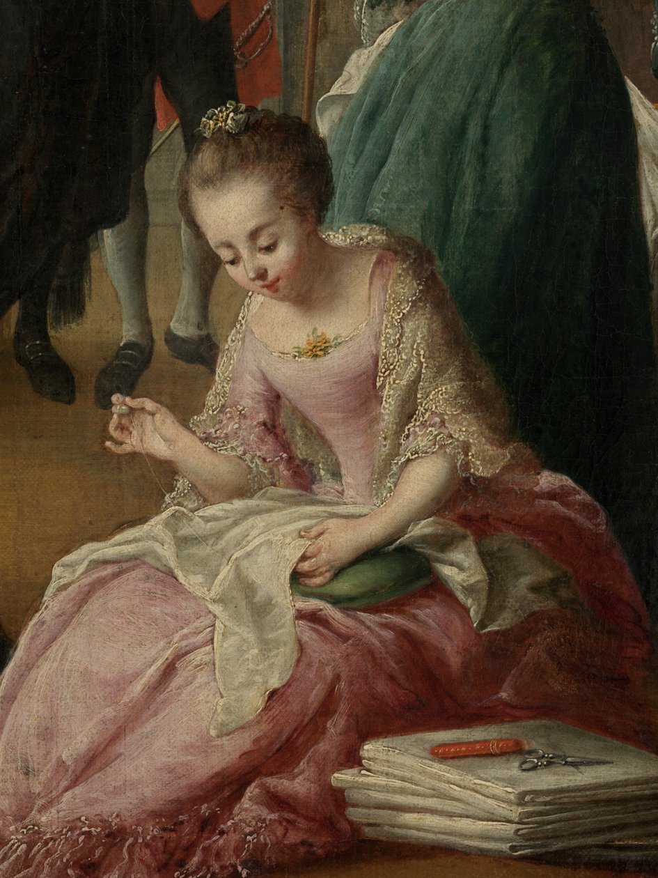 Detalhe do Chá da Tarde de Jan Anton Garemyn