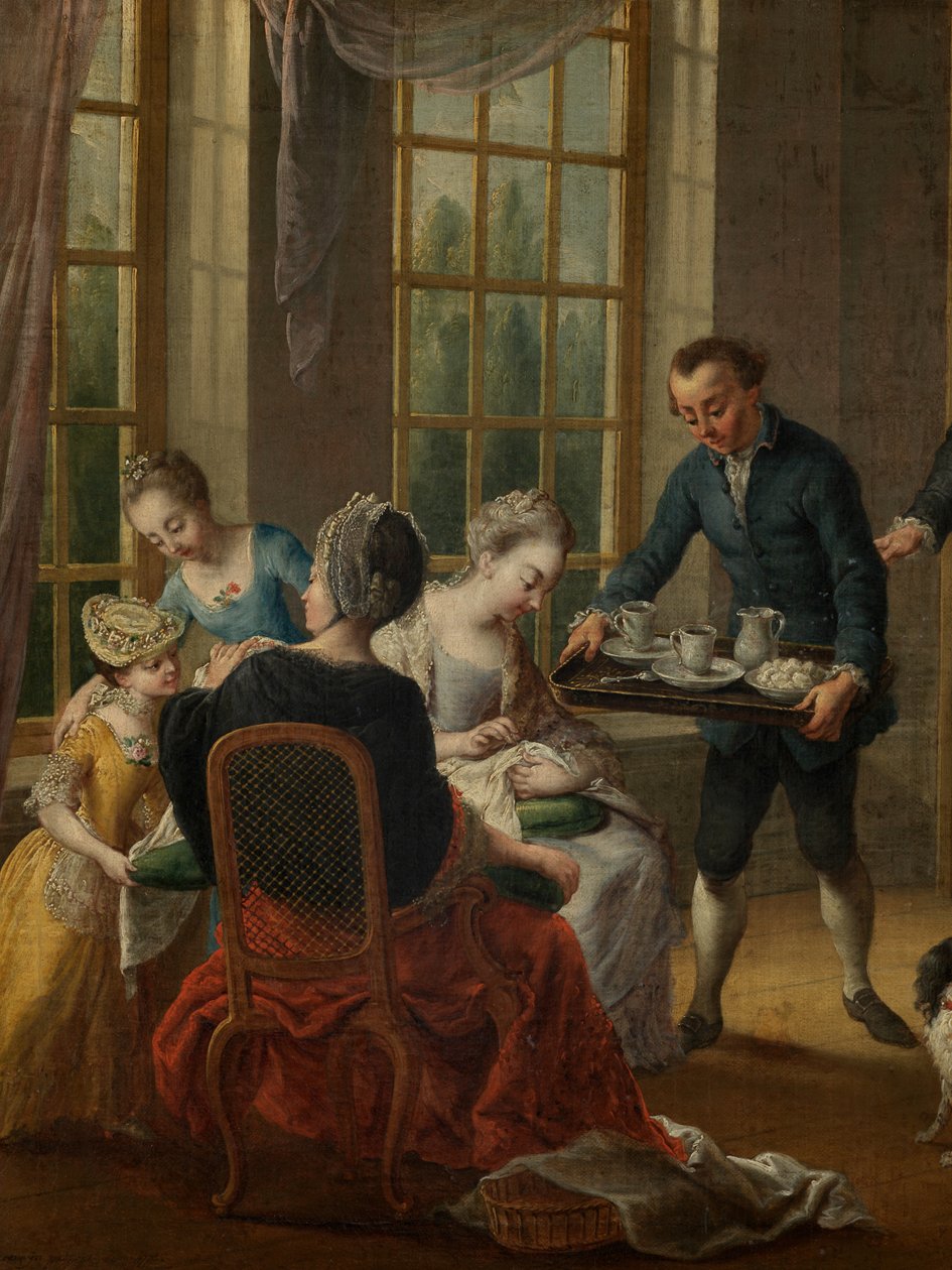 Detalhe do Chá da Tarde de Jan Anton Garemyn