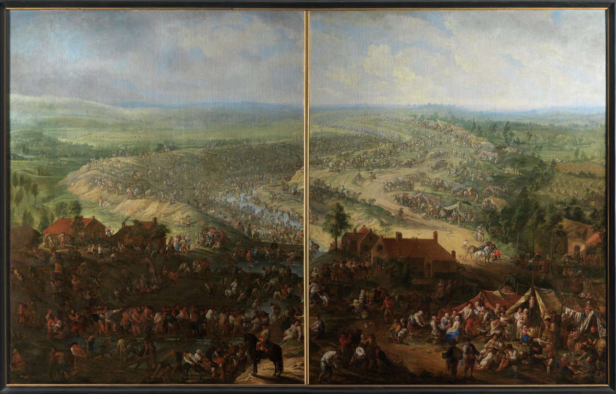 Escavação do Canal de Gand (óleo sobre tela) de Jan Anton Garemyn