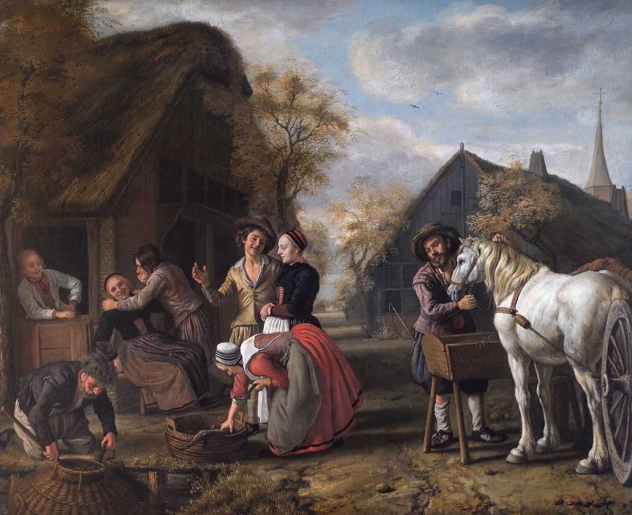 Uma Cena de Aldeia de Jan (1620 76) Victors