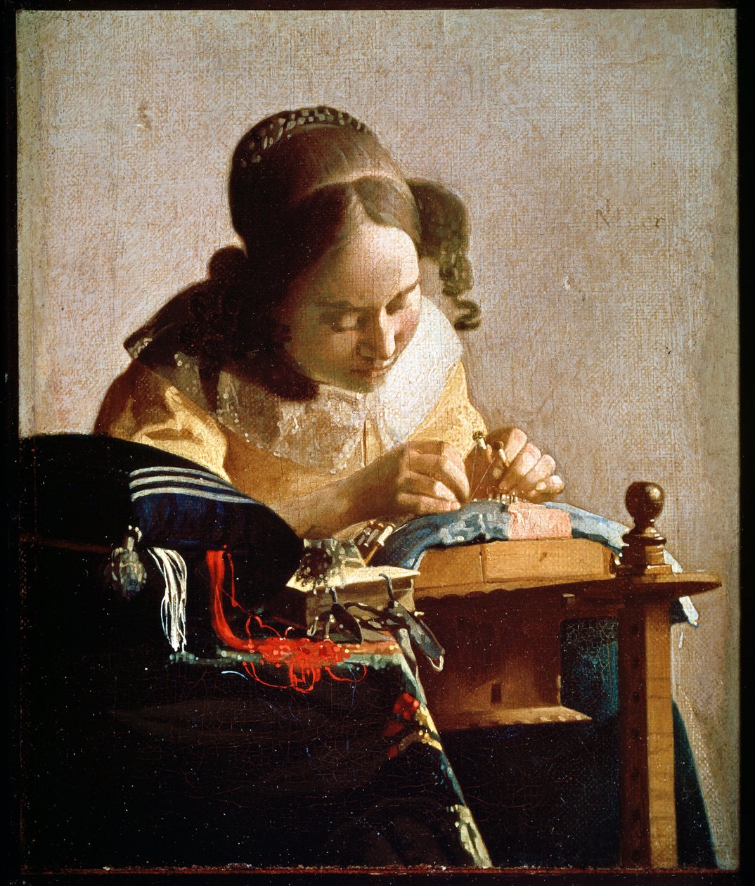 A Rendeira, c.1658-1660 (óleo sobre tela) de Jan (1632 75) Vermeer