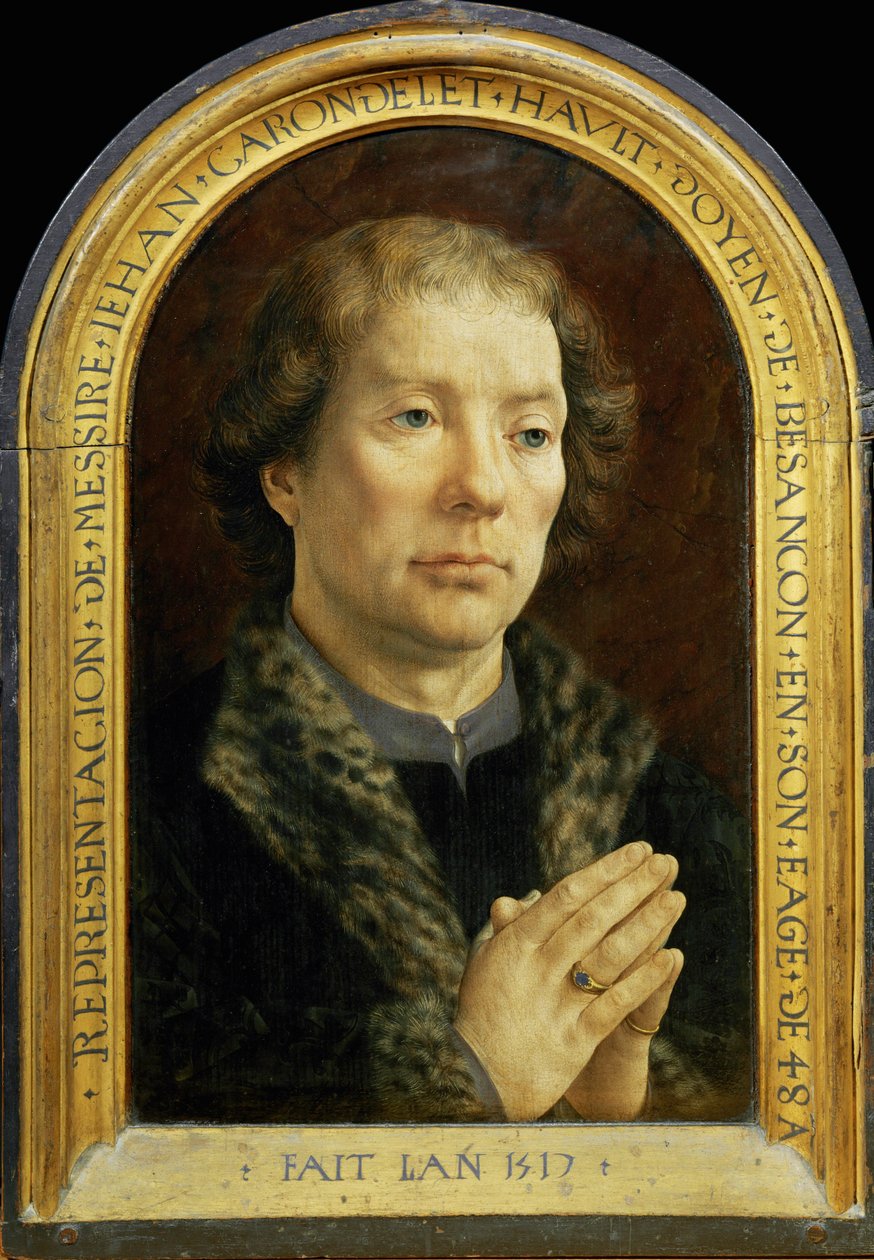 Díptico de Carondelet: Jean Carondelet ... de Jan (c.1472 c.1533) Gossaert