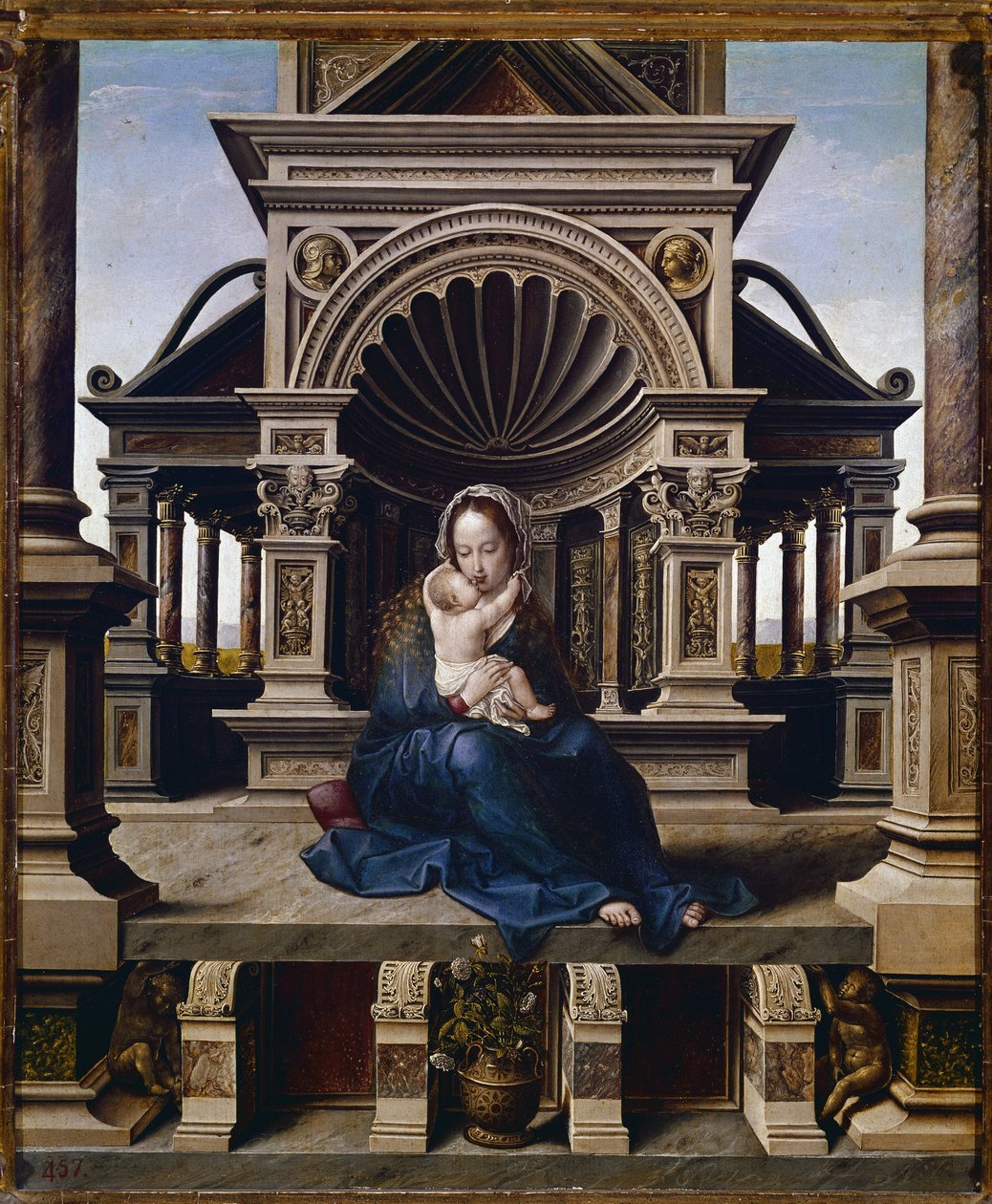 The Virgin of Louvain (óleo sobre painel, c.1520) de Jan (c.1472 c.1533) Gossaert