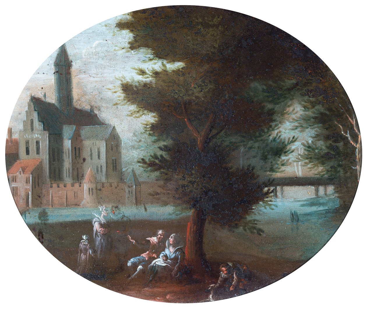 Cena em um parque de Jan (follower of) Brueghel
