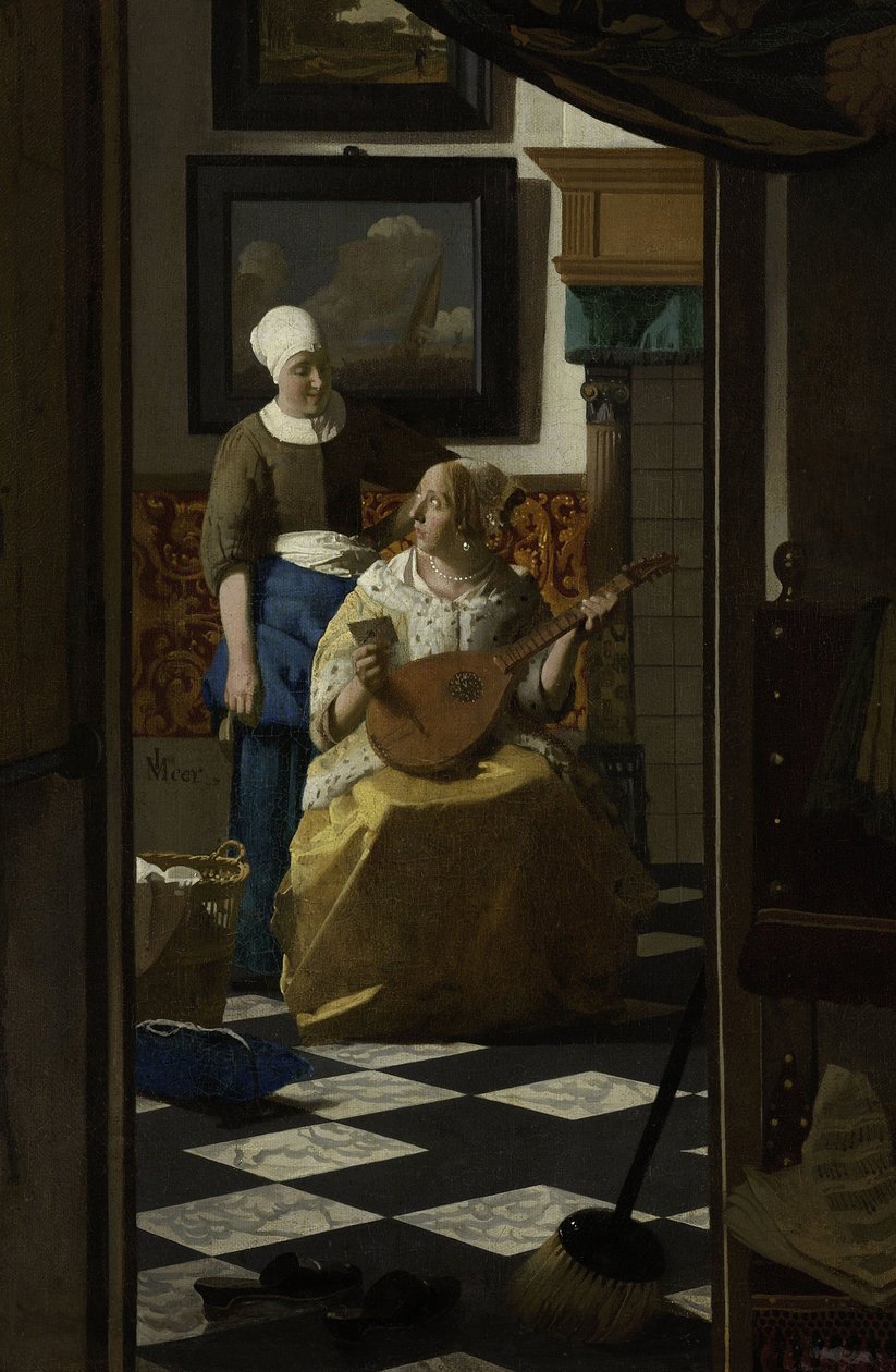 A carta de amor, c.1669-70 de Jan Vermeer van Delft
