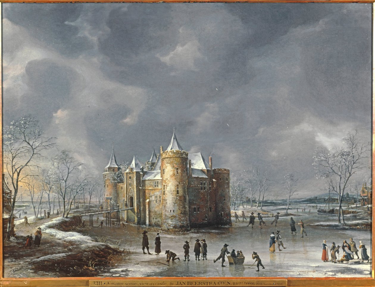 O Castelo de Muiden no inverno de Jan Abrahamsz. Beerstraten