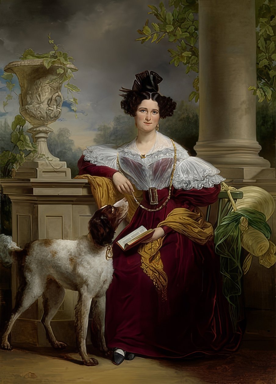 Retrato de Alida Christina Assink. 1833 de Jan Adam Janszoon Kruseman