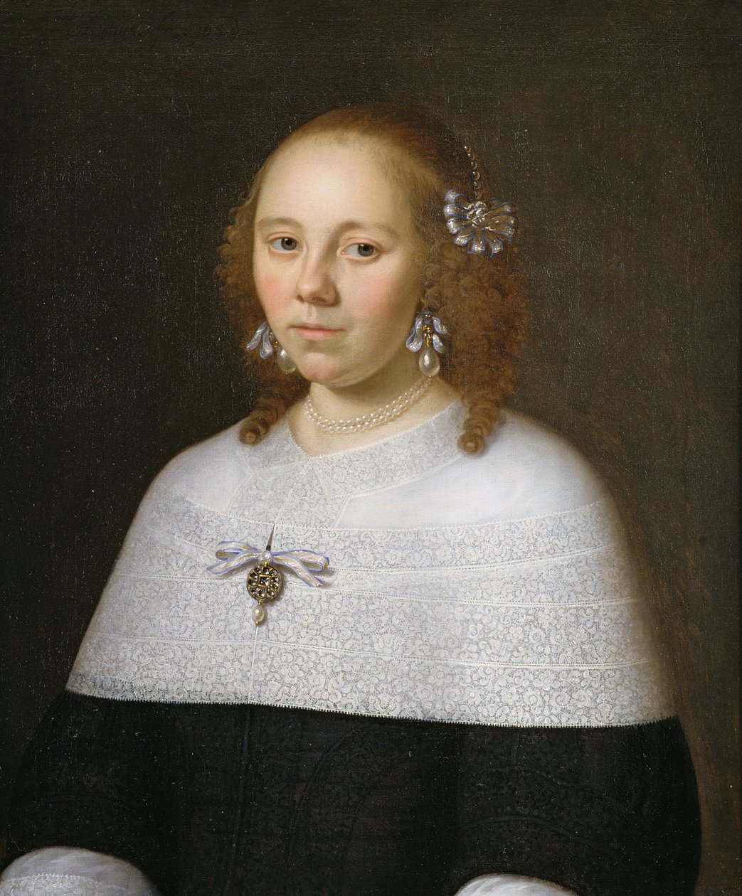 Retrato de uma jovem de Hoorn, 1658 de Jan Albertsz Rootius