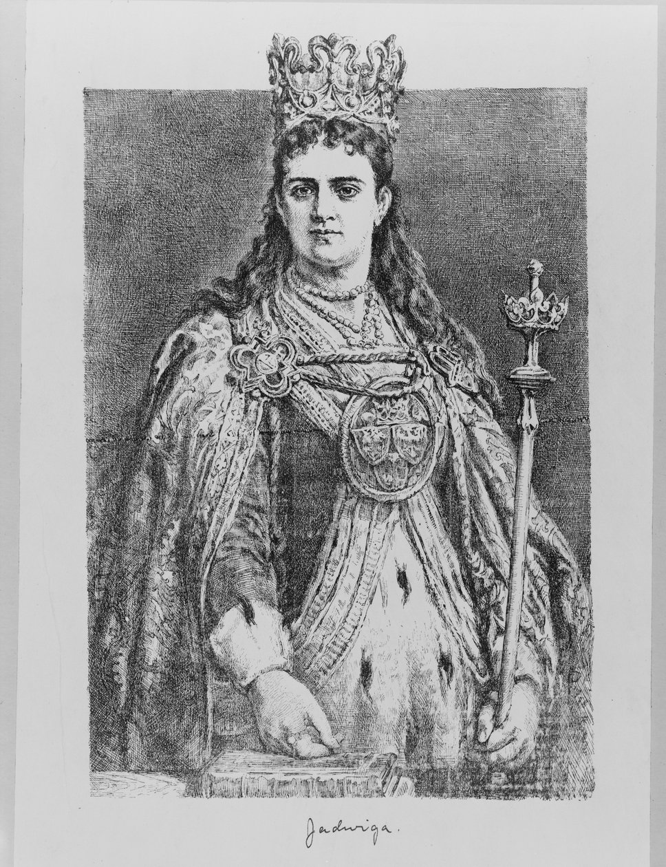 Rainha Jadwiga da Polônia, século XIX de Jan Alojzy Matejko