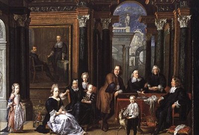 O retrato de família Fay dHerbe, 1693 de Jan Anthonie Coxie