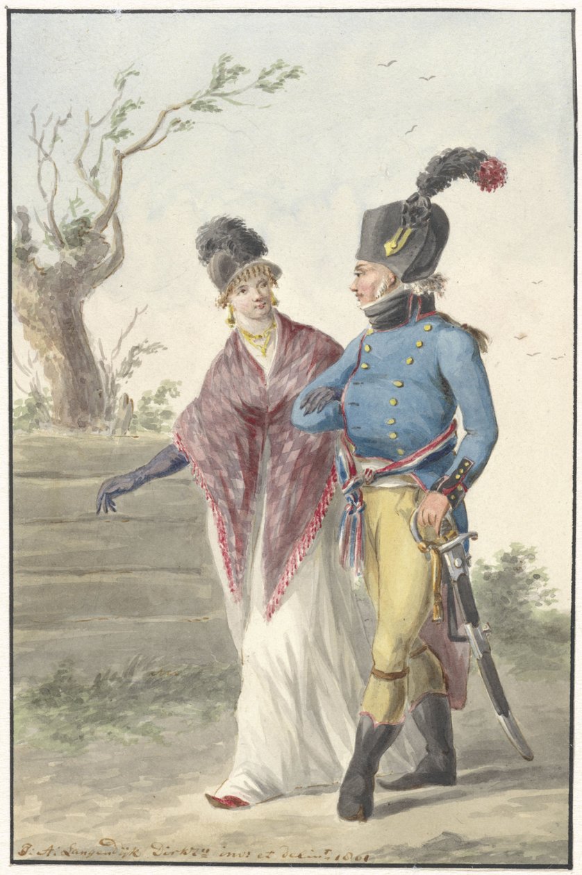 Oficial do Génio , 1801 de Jan Anthonie Langendijk Dzn