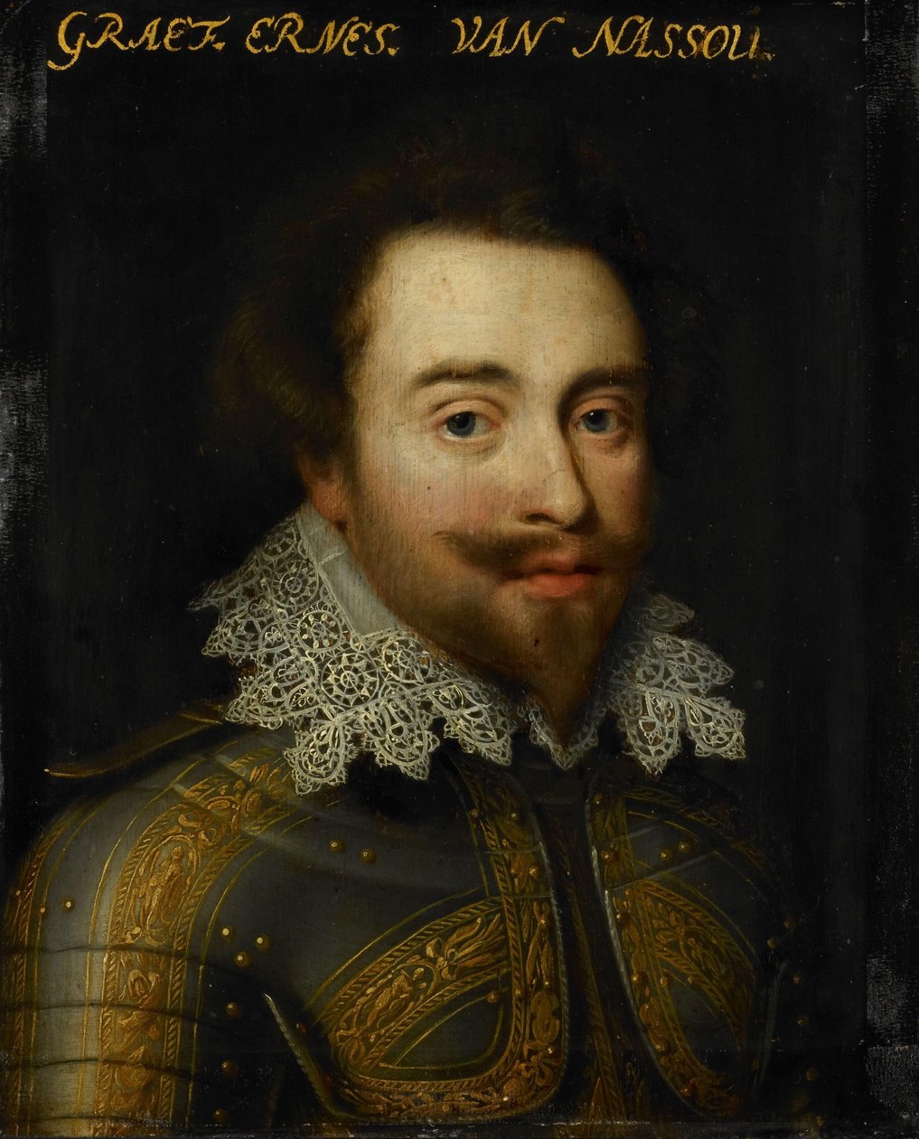 Retrato de Johan Ernst I, Conde de Nassau-Siegen de Jan Antonisz van Ravesteyn (workshop of)