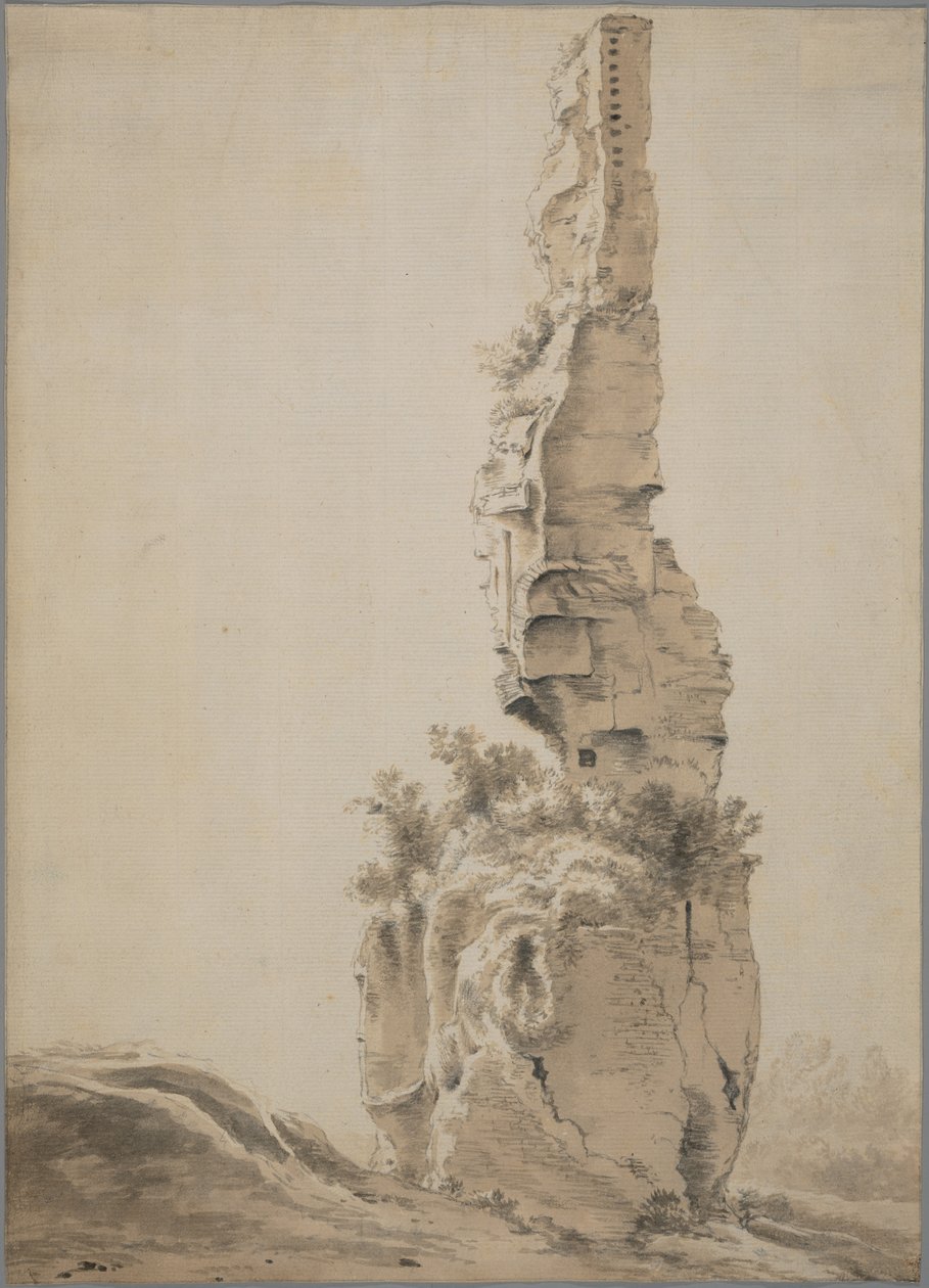 Ruínas numa paisagem de Jan Asselijn