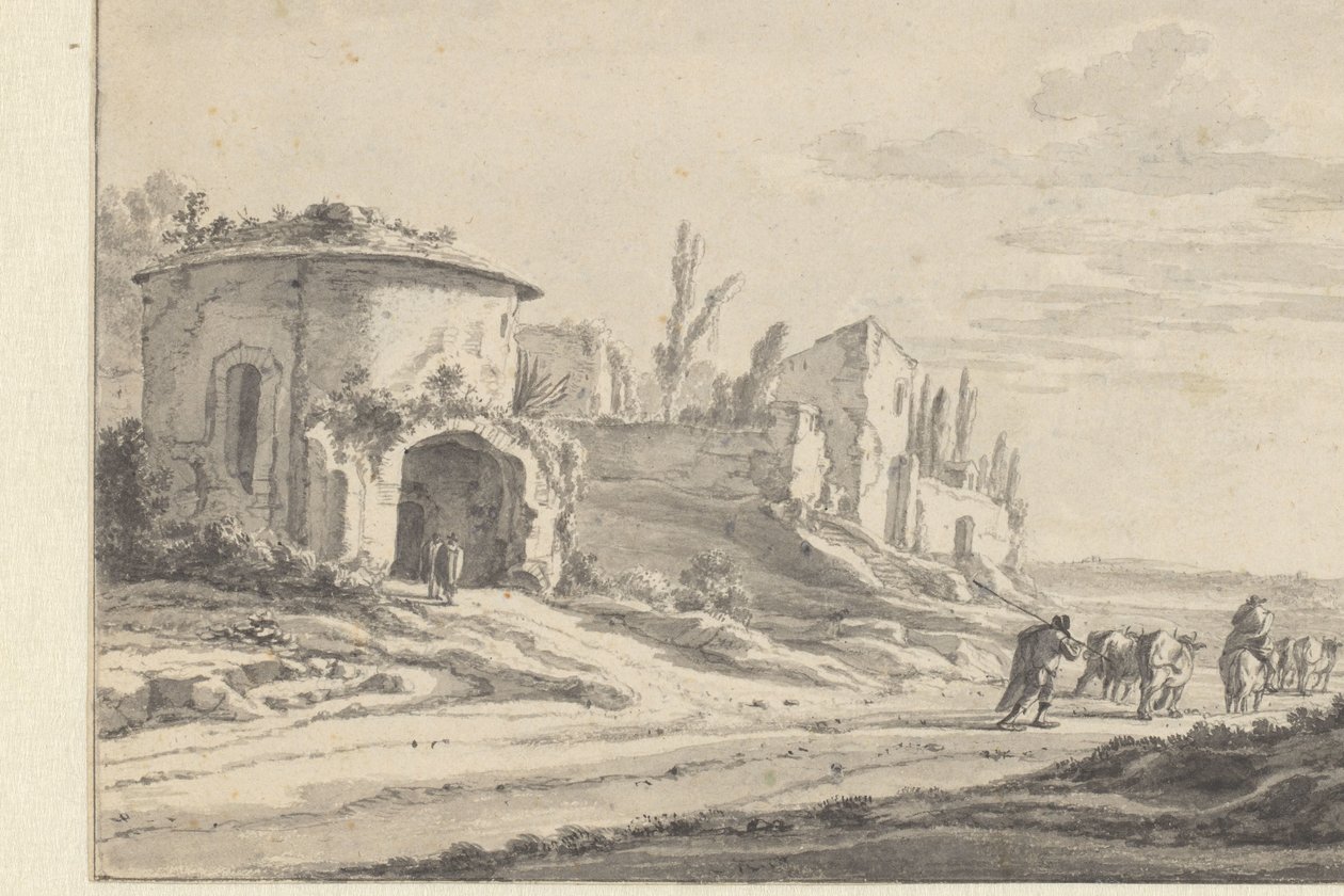 Vista de S. Teodoro em Roma de Jan Asselijn