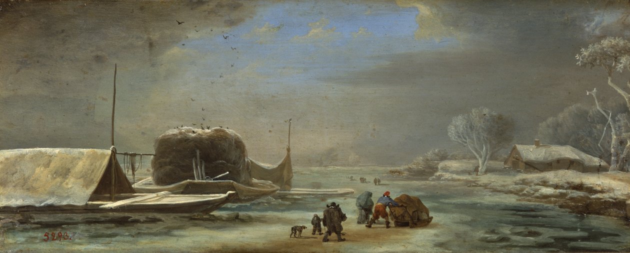 Cena de inverno de Jan Asselyn