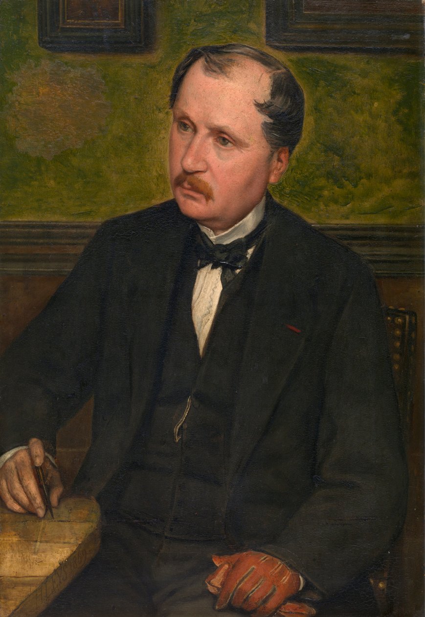 O arquitecto A. Balat (óleo sobre tela) de Jan August Hendrik Baron Leys