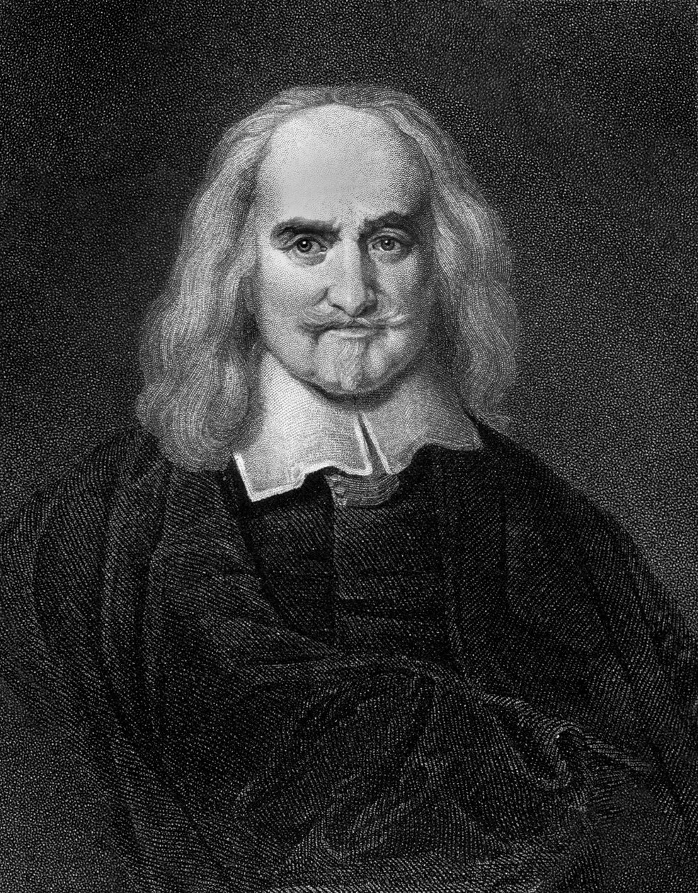 Thomas Hobbes (1588-1679) filósofo inglês, gravura de Jan Baptist (after) Jaspers