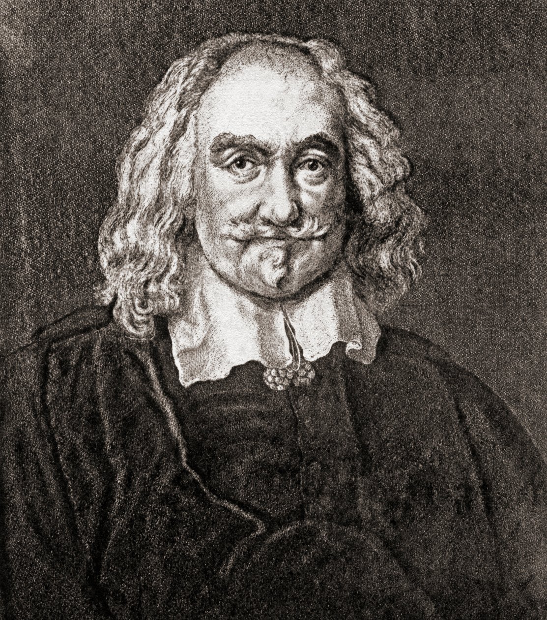 Thomas Hobbes de Malmesbury (gravura) de Jan Baptist (after) Jaspers