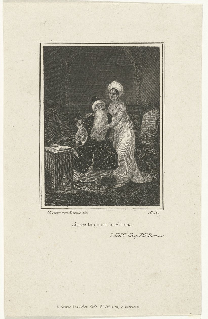 Zadig e Almona de Jan Baptist Tetar van Elven