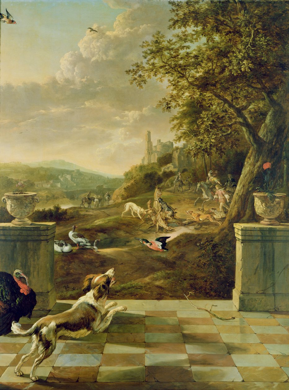 Cena de caça de Jan Baptist Weenix