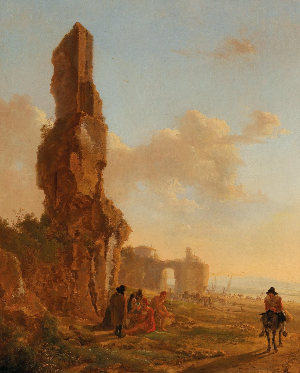 Uma paisagem italianizada com ruínas de Jan Both