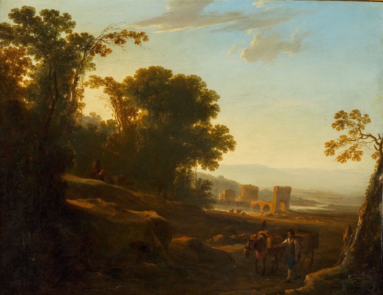 Paisagem com a Ponte Lucano e o túmulo dos Plautii de Jan Both