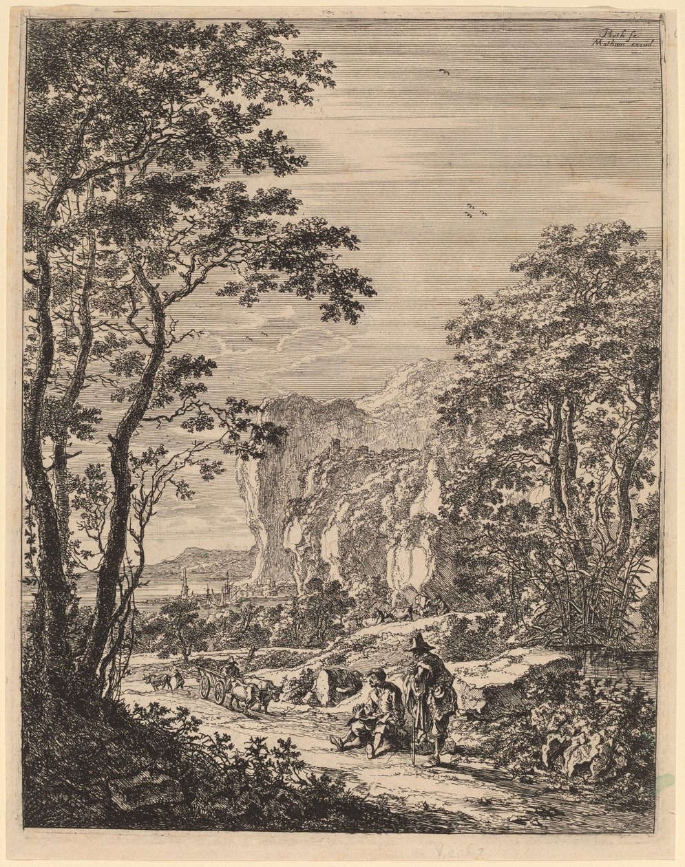 The Ox-Cart: View between Ancona and Sinigaglia de Jan Both