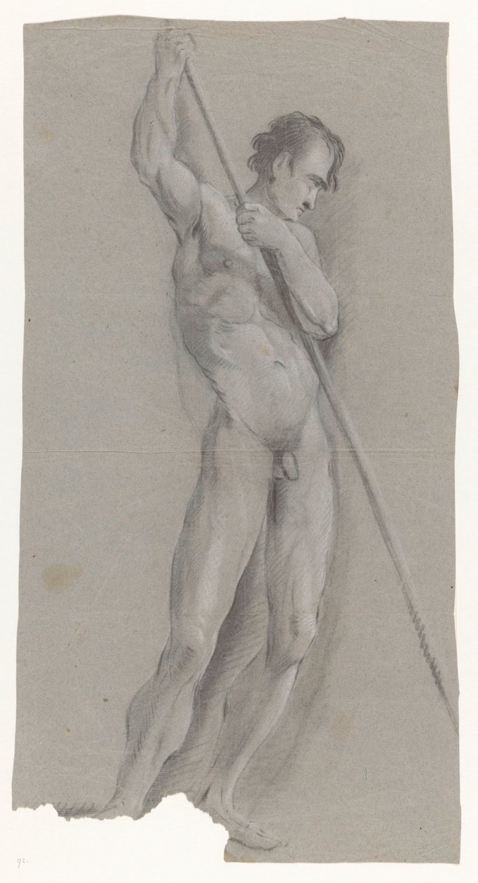 Homem nu com cana de Jan Brandes (possibly)