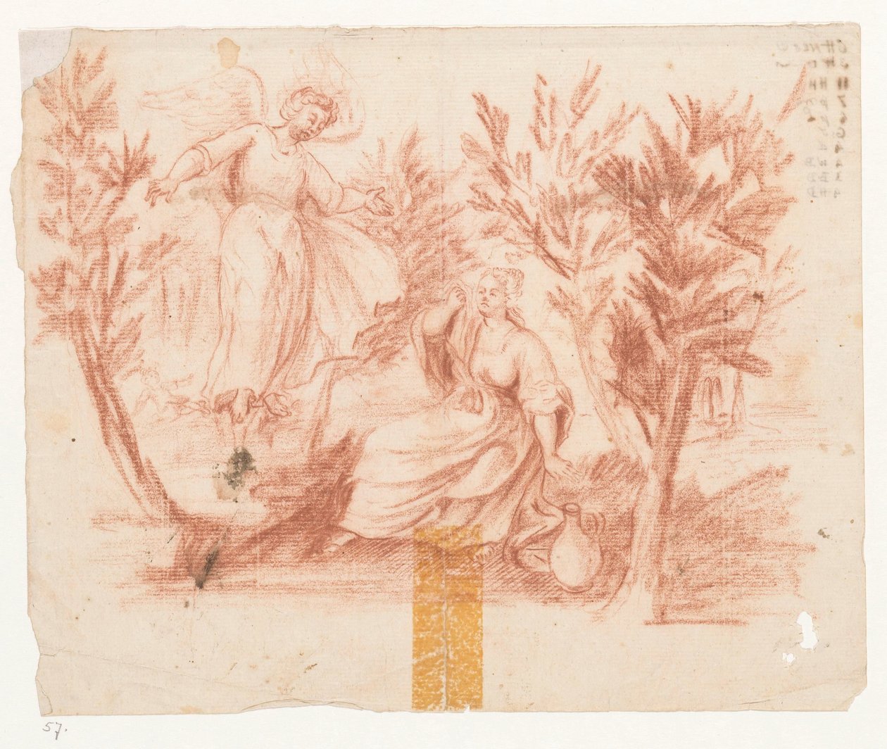 Anjo Aparece a Hagar de Jan Brandes