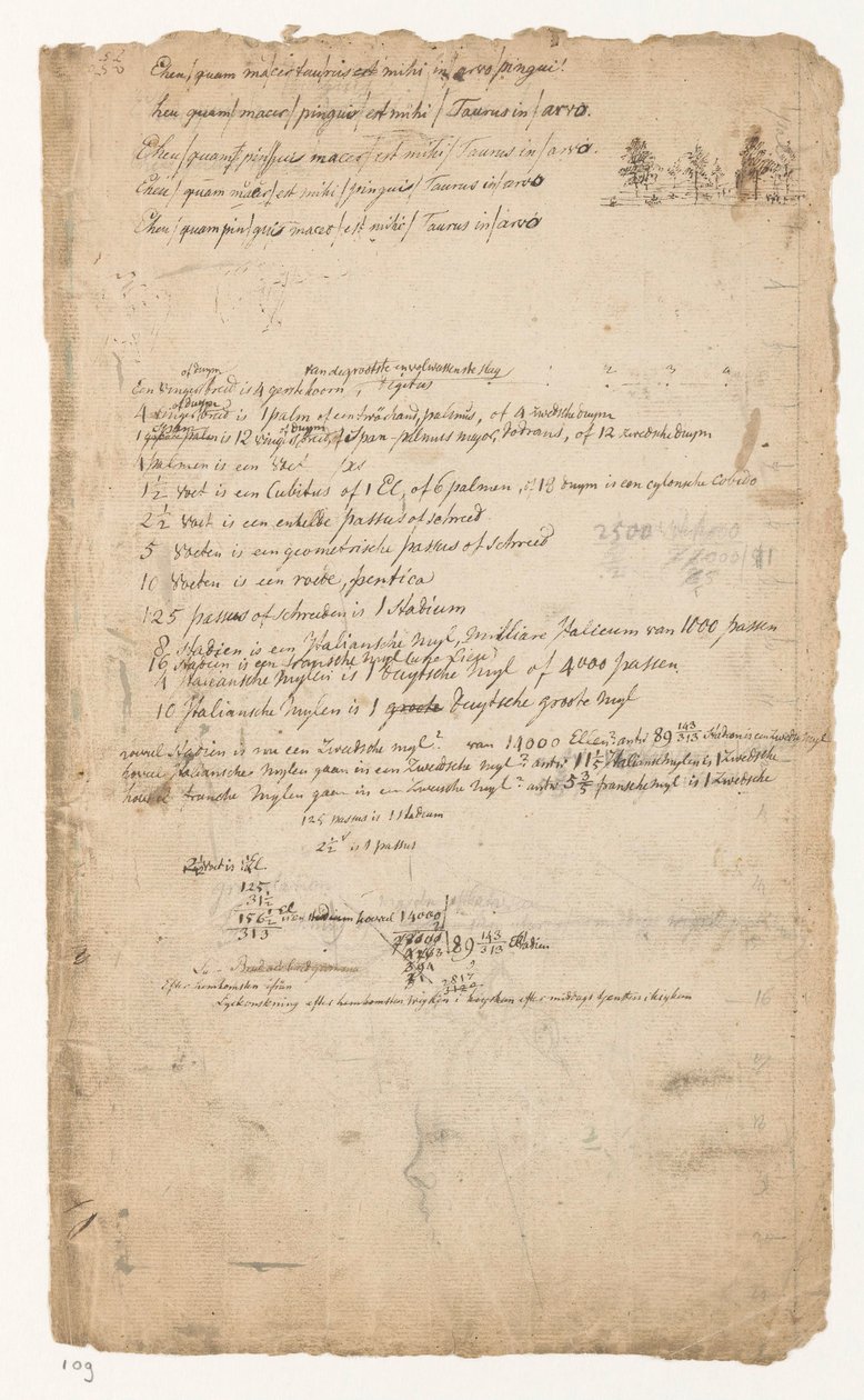 Notas e croquis de Jan Brandes