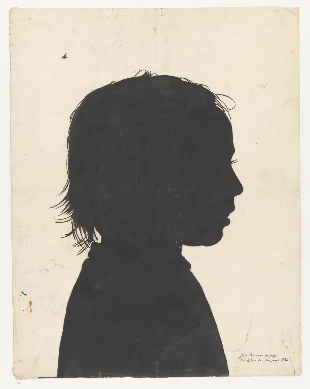 Silhuetportret Jan Brandes júnior de Jan Brandes