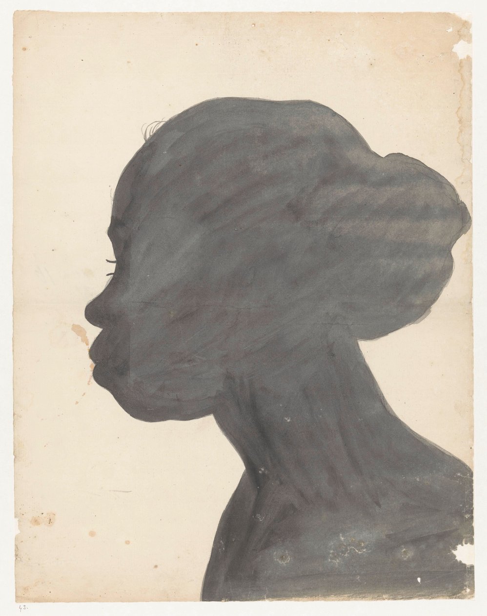 Retrato de Silhueta de Flora de Jan Brandes