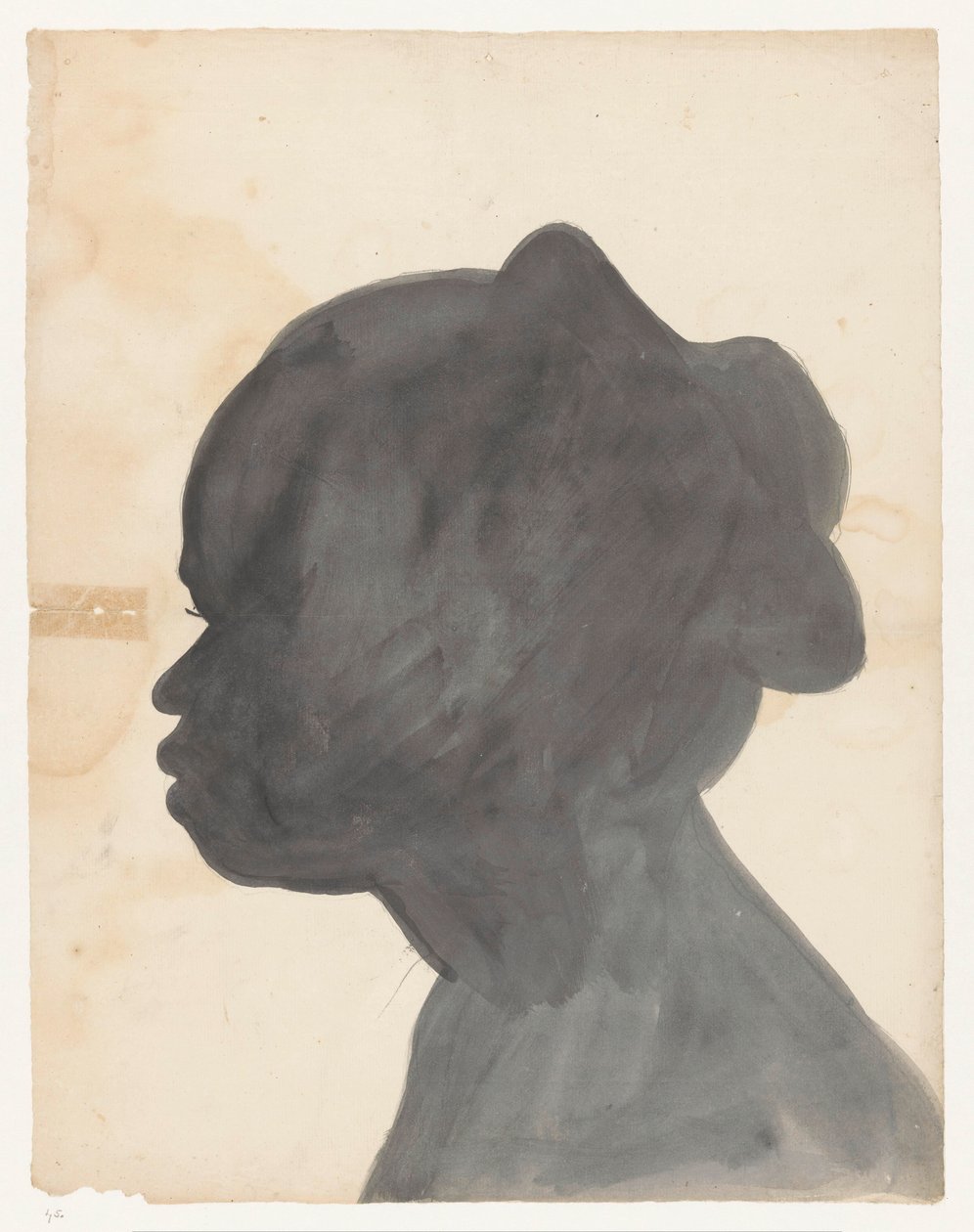 Retrato de silhueta de Sara de Jan Brandes