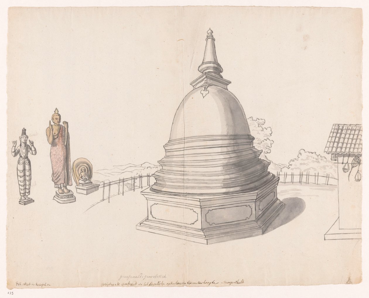 Singalese stupa te Moegerikalle de Jan Brandes