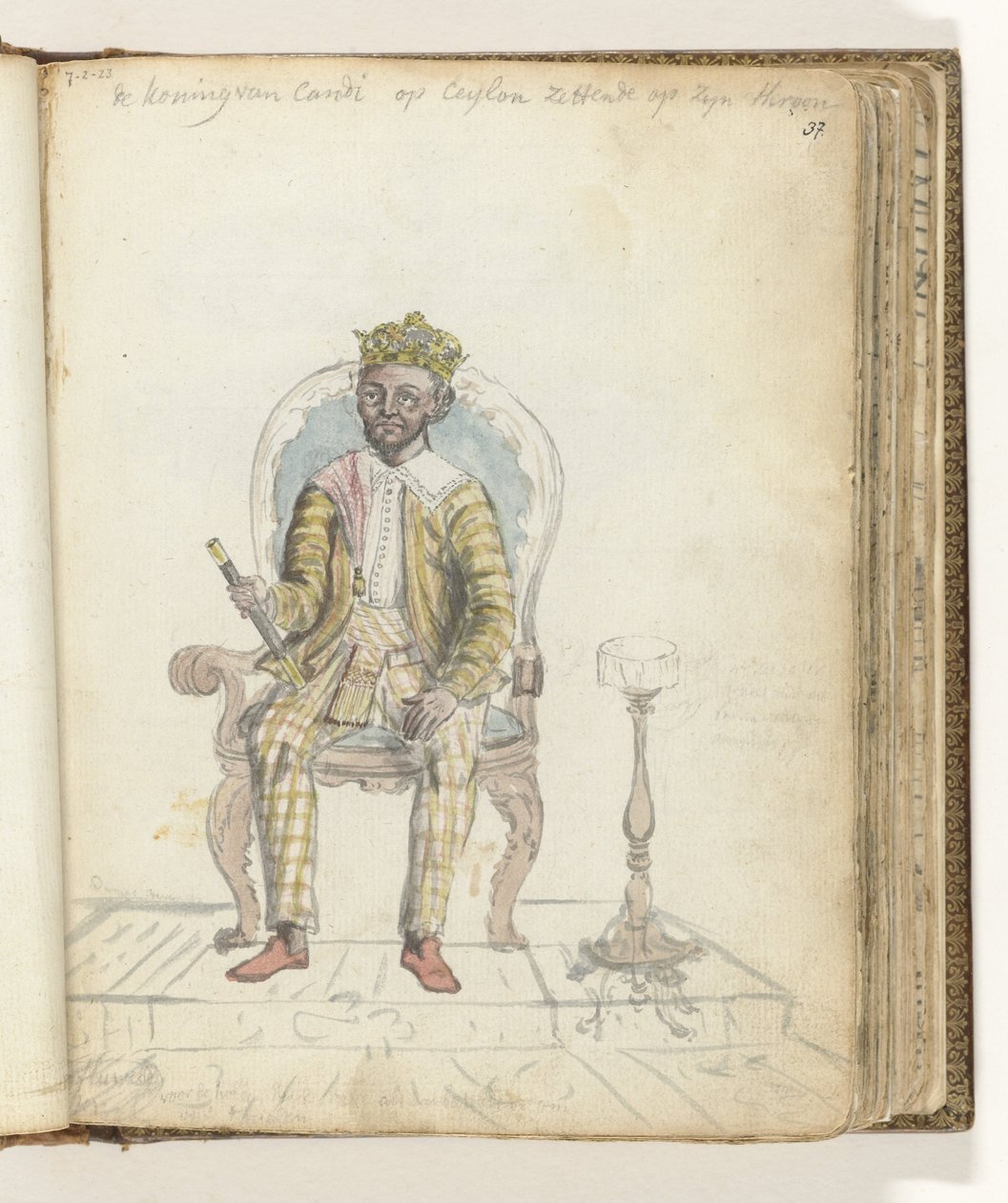 O Rei de Kandy, Sri Rajadhi Rajasinha de Jan Brandes