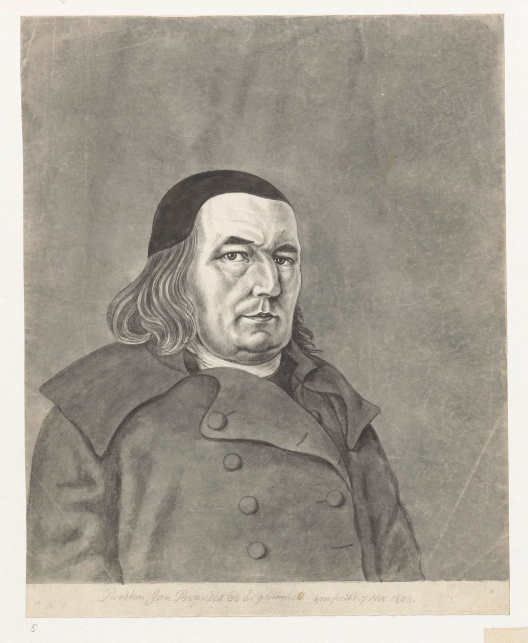 Auto-retrato Jan Brandes 1803 de Jan Brandes