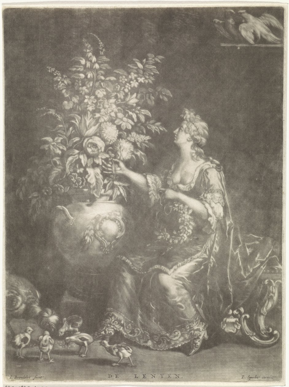 Primavera
A mola (título sobre o objecto)
As quatro estações (título da série) de Jan Broedelet