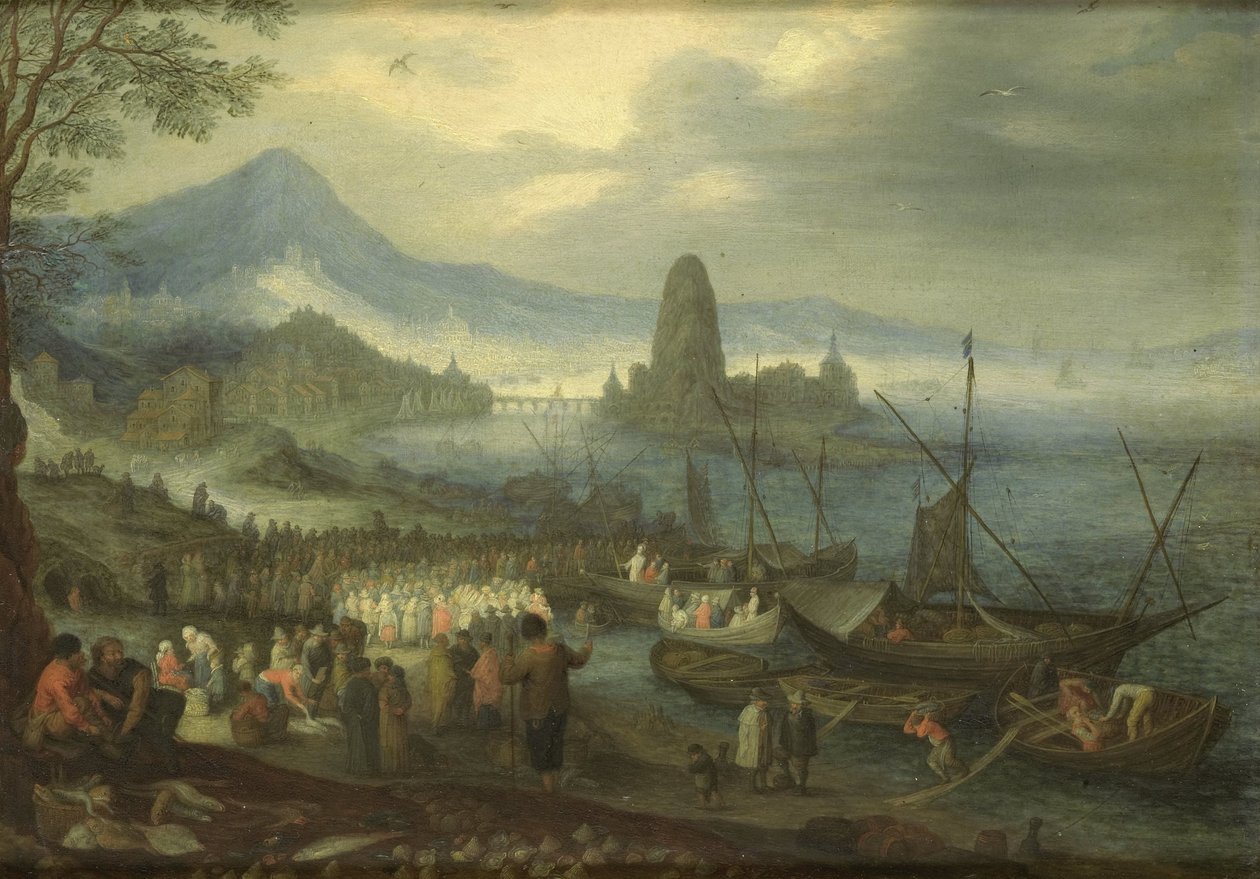 O Sermão sobre o Mar da Galileia de Jan Brueghel (I) (copy after)