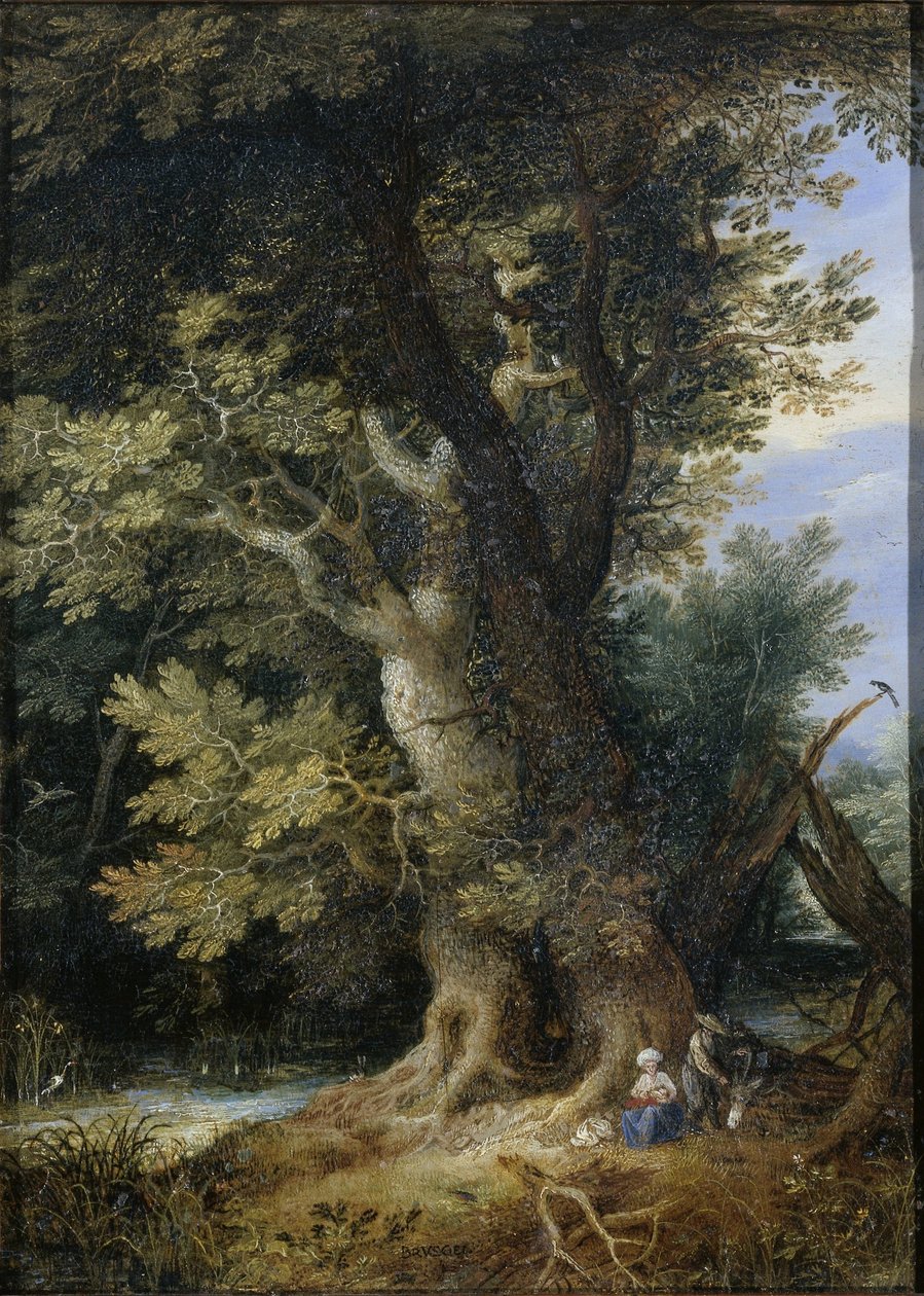 Descanse na fuga para o Egito de Jan Brueghel (I) (manner of)