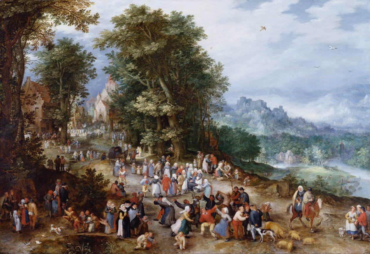Feira Flamenga de Jan Brueghel the Elder