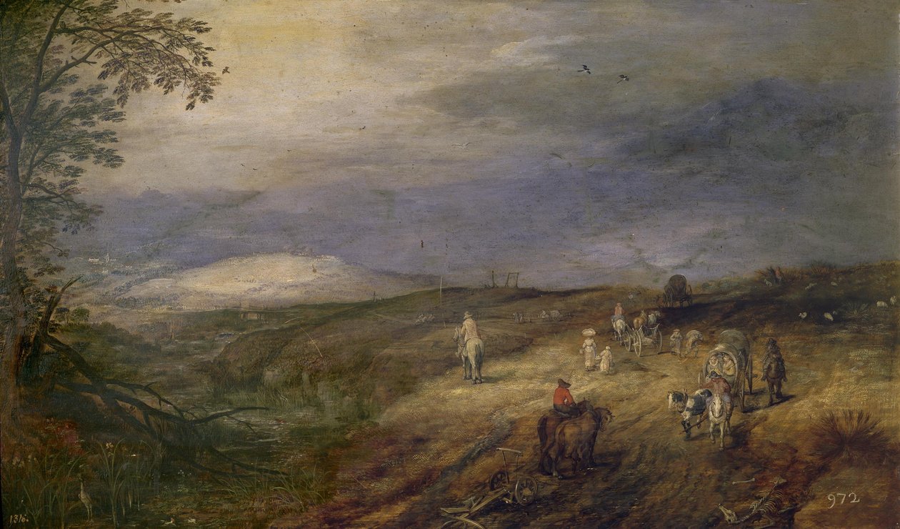 Estrada florestal de Jan Brueghel the Elder