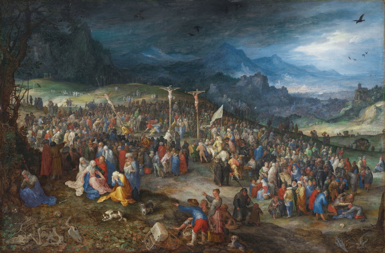 Alemão: Calvary Calvary de Jan Brueghel the Elder