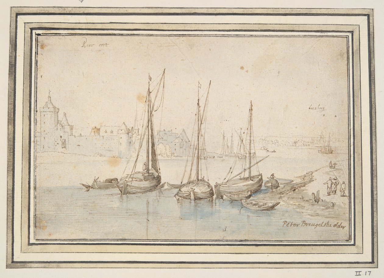 Vista de Ruhrort e Duisburg de Jan Brueghel the Elder